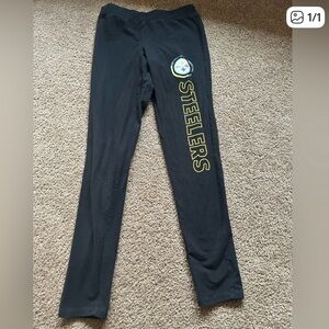 NFL Black and Yellow Steelers Leggings